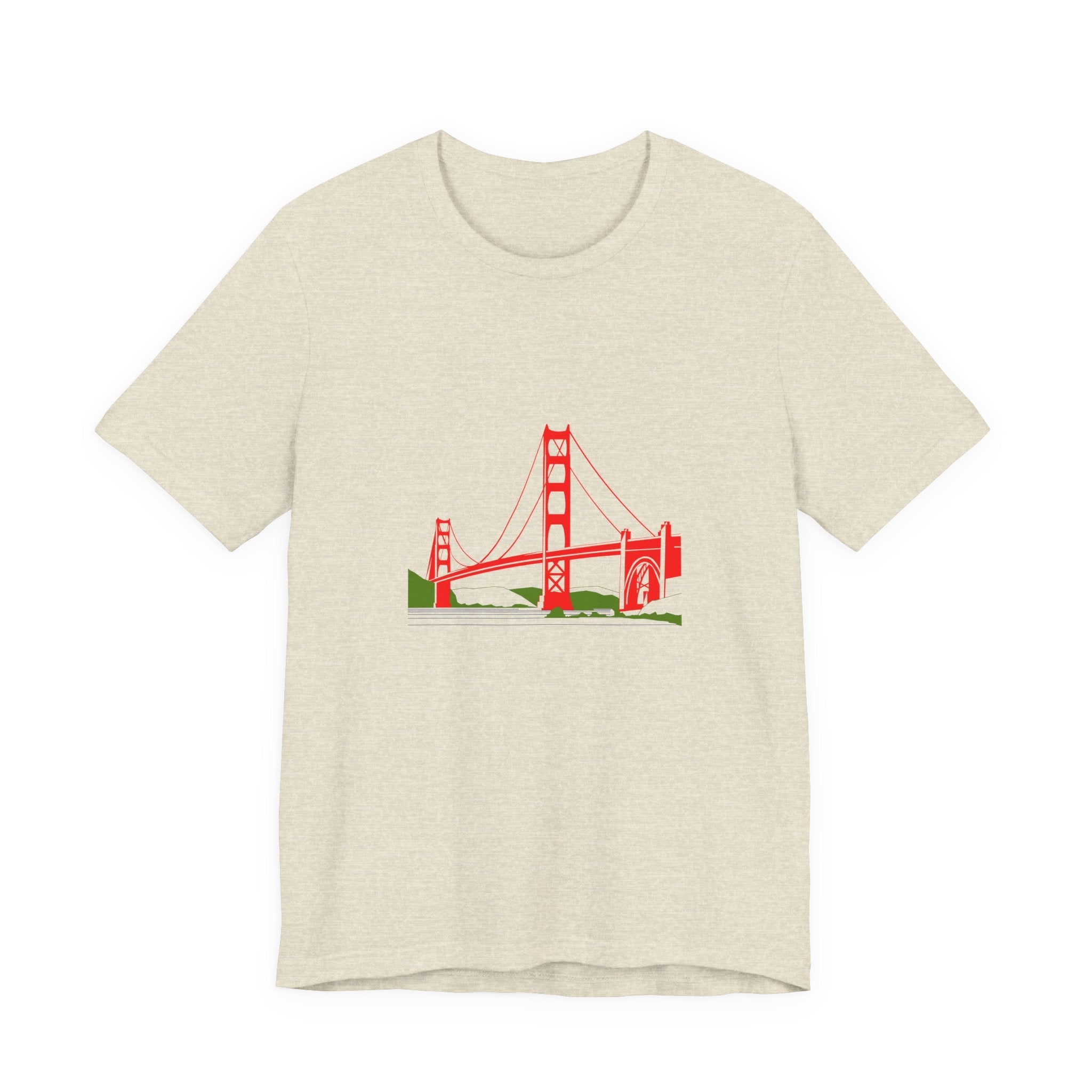 POP Culture Classics Golden Gate Bridge Unisex Jersey Short Sleeve T-Shirt - POPvault