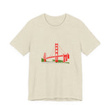 POP Culture Classics Golden Gate Bridge Unisex Jersey Short Sleeve T-Shirt - POPvault