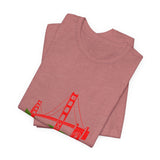POP Culture Classics Golden Gate Bridge Unisex Jersey Short Sleeve T-Shirt - POPvault