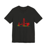 POP Culture Classics Golden Gate Bridge Unisex Jersey Short Sleeve T-Shirt - POPvault