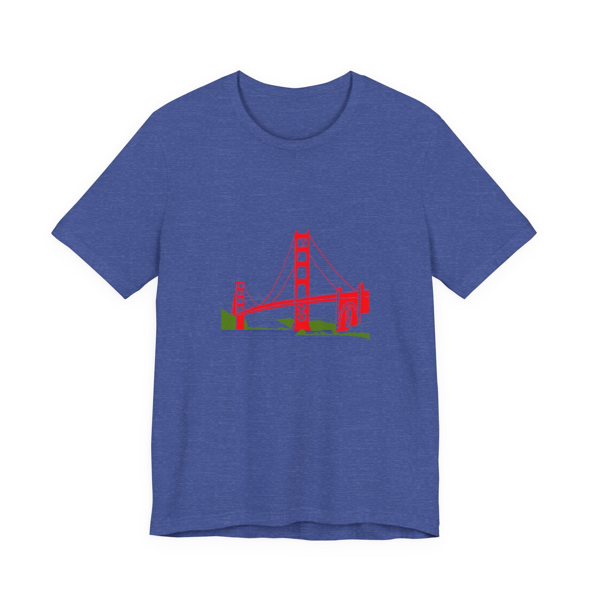 POP Culture Classics Golden Gate Bridge Unisex Jersey Short Sleeve T-Shirt - POPvault