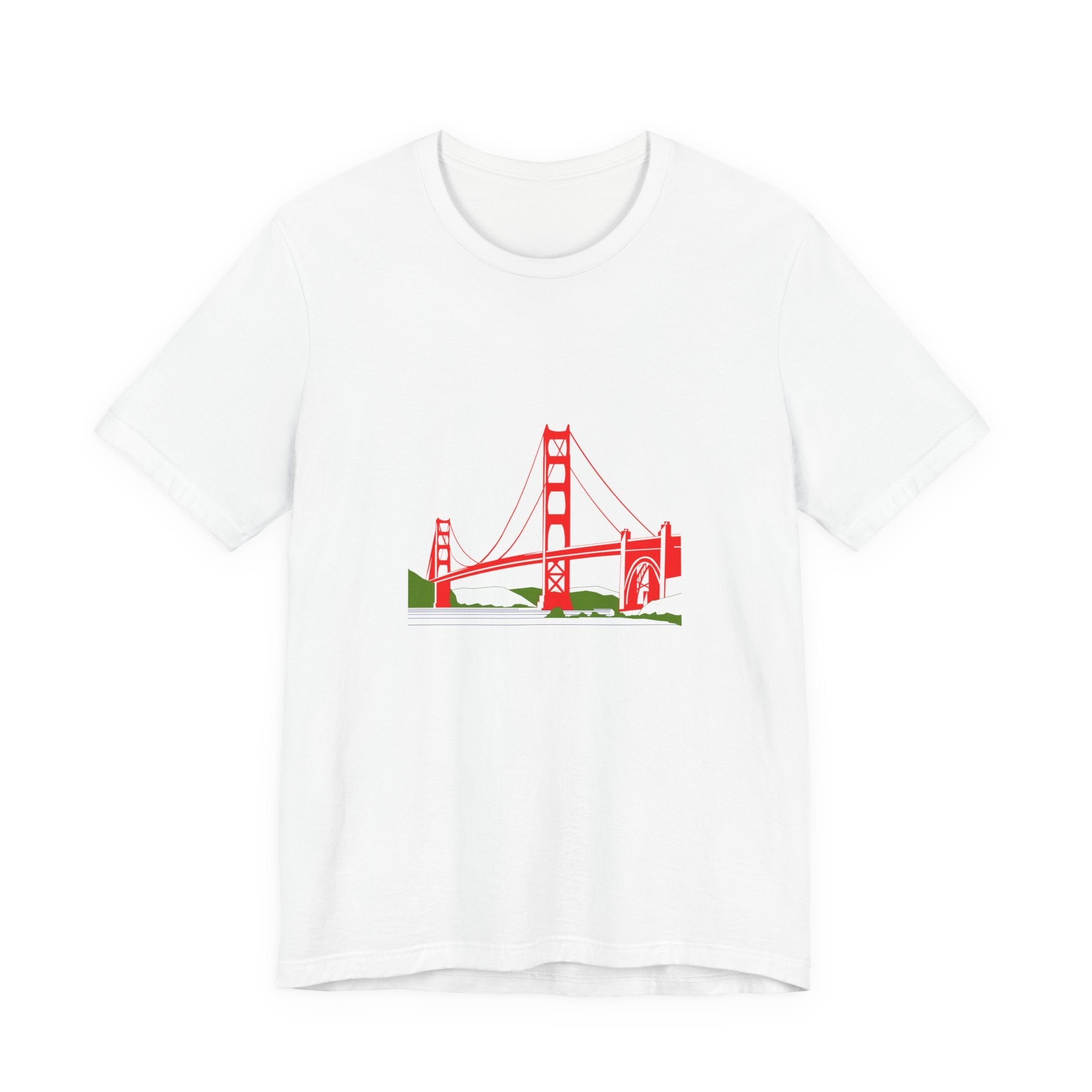POP Culture Classics Golden Gate Bridge Unisex Jersey Short Sleeve T-Shirt - POPvault