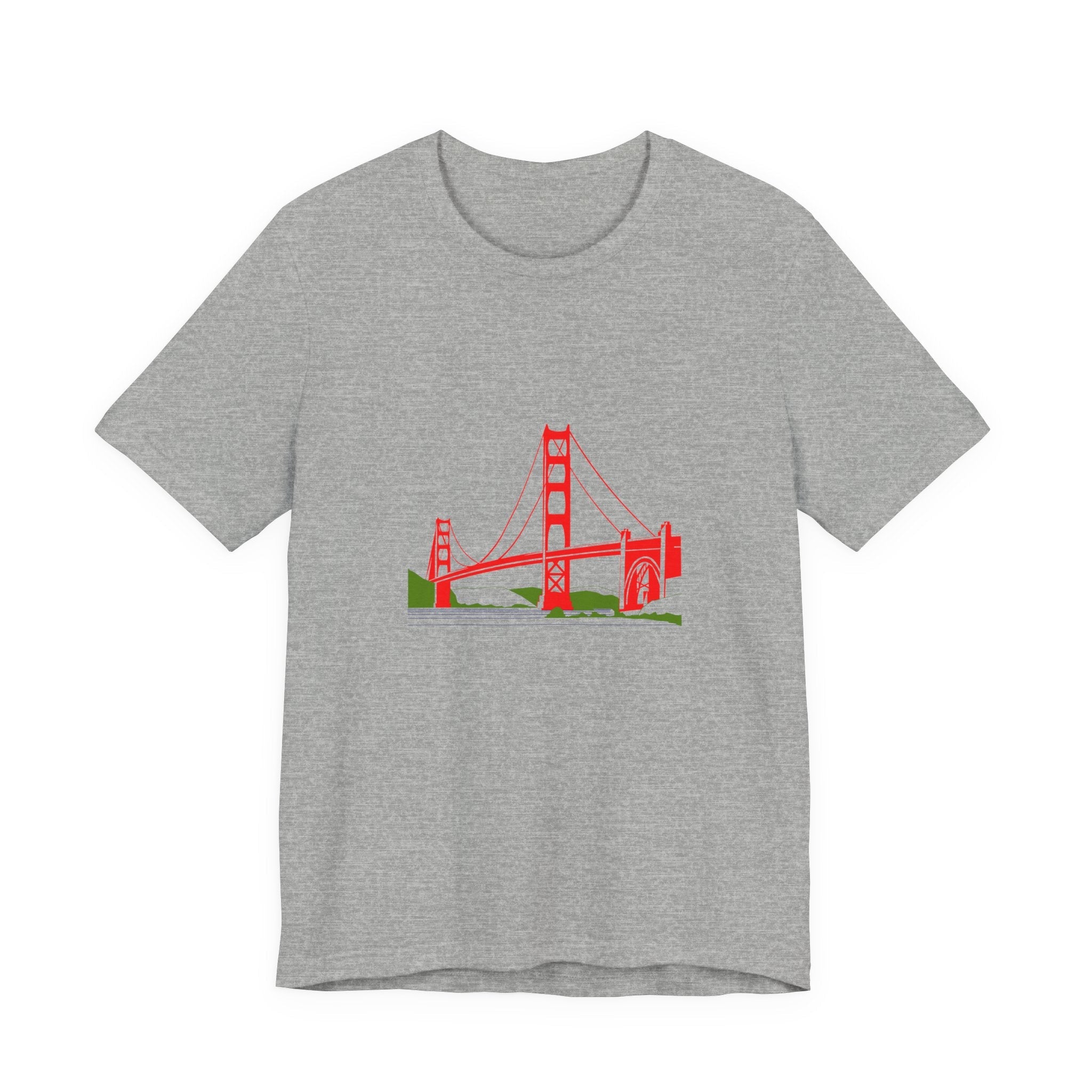 POP Culture Classics Golden Gate Bridge Unisex Jersey Short Sleeve T-Shirt - POPvault
