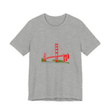 POP Culture Classics Golden Gate Bridge Unisex Jersey Short Sleeve T-Shirt - POPvault