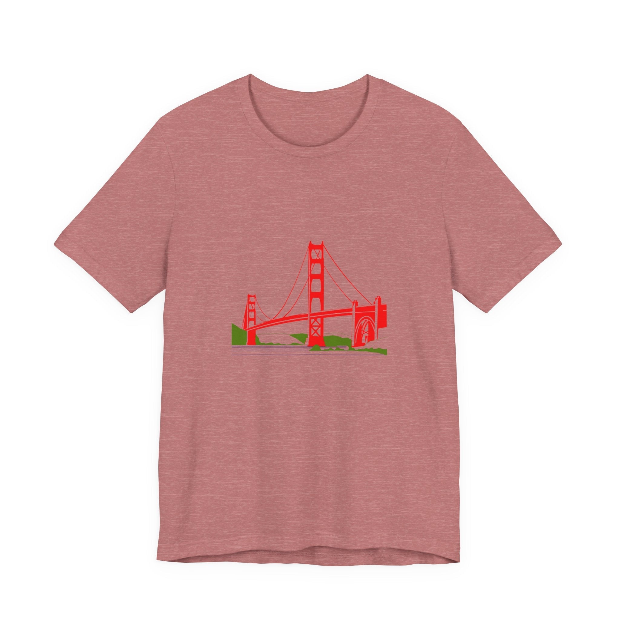 POP Culture Classics Golden Gate Bridge Unisex Jersey Short Sleeve T-Shirt - POPvault