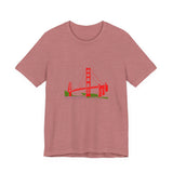 POP Culture Classics Golden Gate Bridge Unisex Jersey Short Sleeve T-Shirt - POPvault