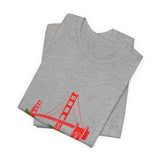 POP Culture Classics Golden Gate Bridge Unisex Jersey Short Sleeve T-Shirt - POPvault