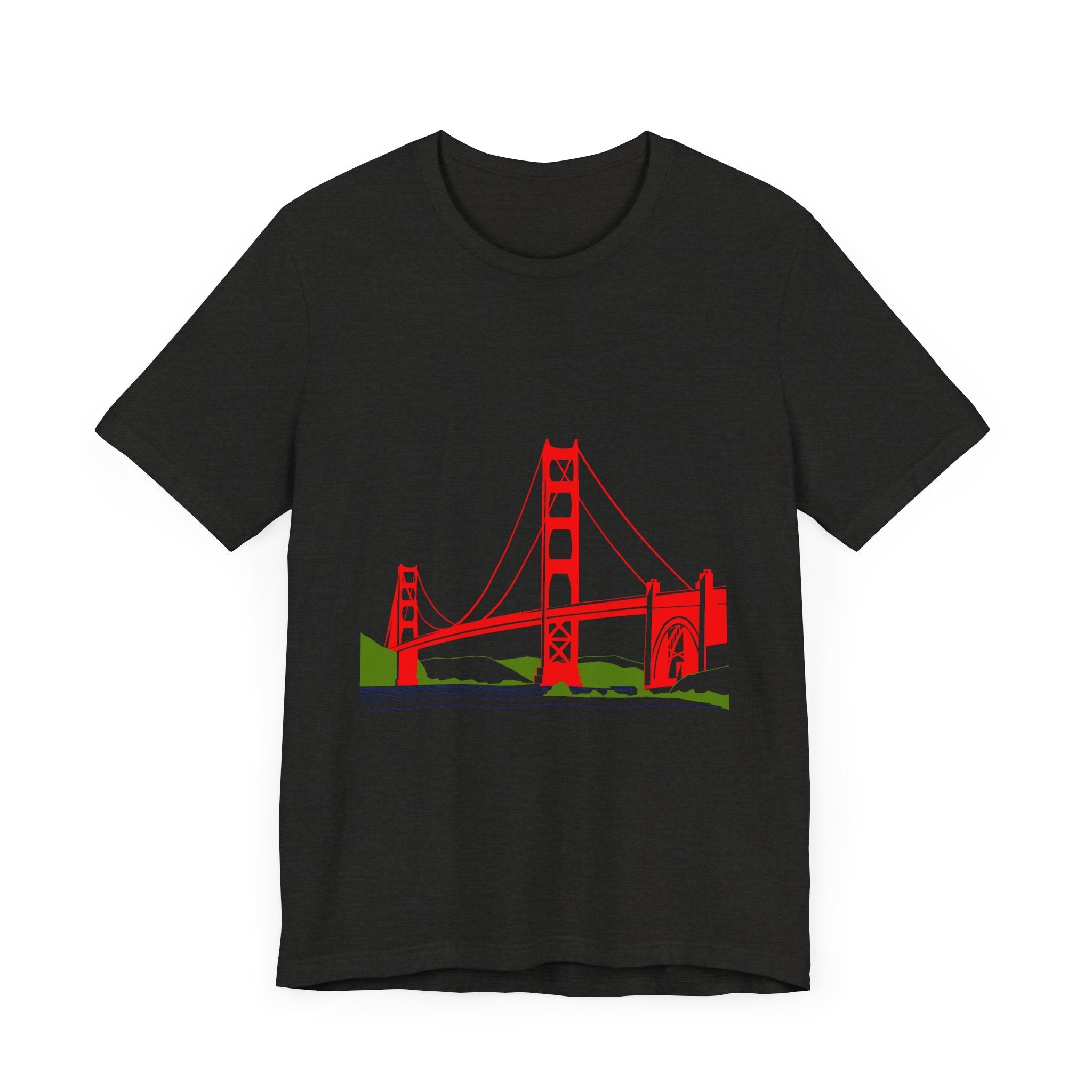 POP Culture Classics Golden Gate Bridge Unisex Jersey Short Sleeve T-Shirt - POPvault