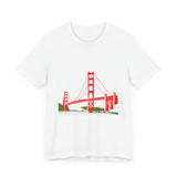 POP Culture Classics Golden Gate Bridge Unisex Jersey Short Sleeve T-Shirt - POPvault