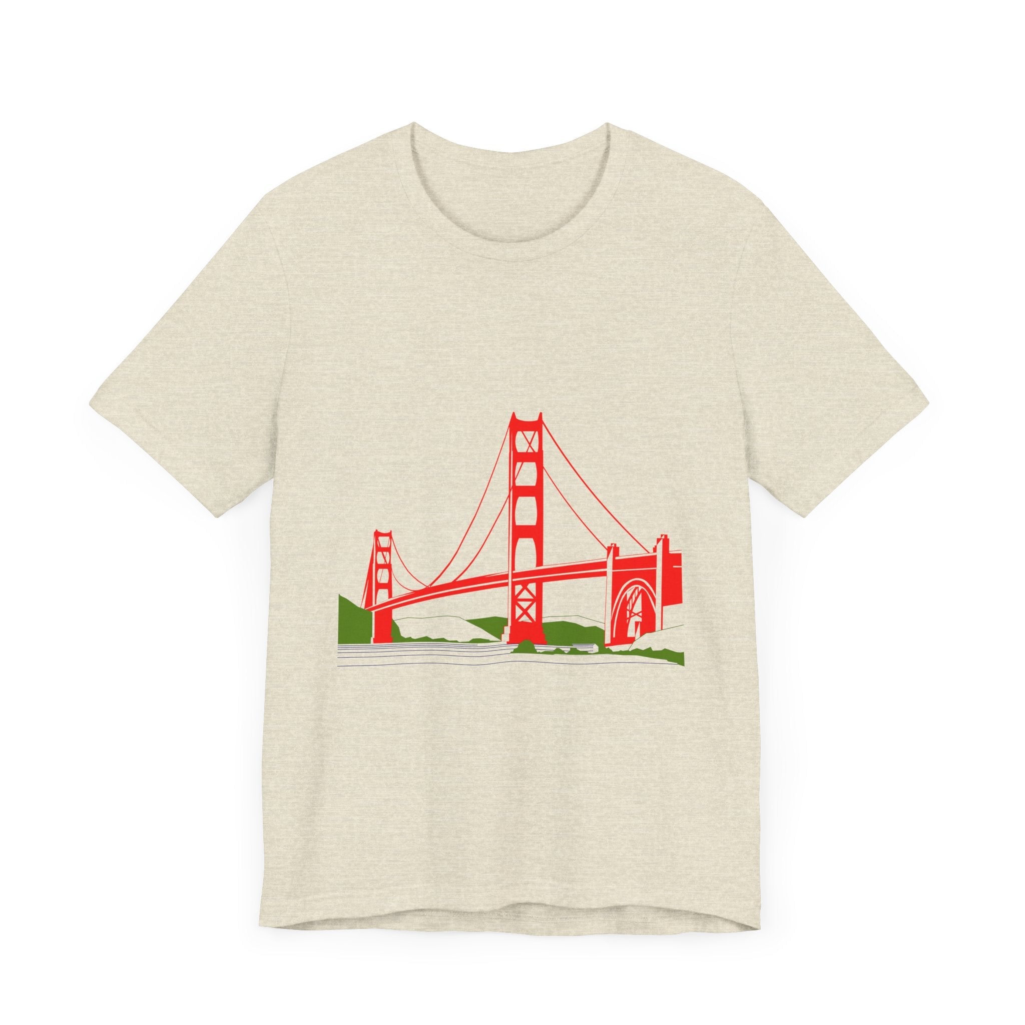 POP Culture Classics Golden Gate Bridge Unisex Jersey Short Sleeve T-Shirt - POPvault