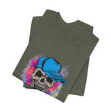 POP Culture Classics Grunge Skull Unisex Jersey Short Sleeve T-Shirt - POPvault
