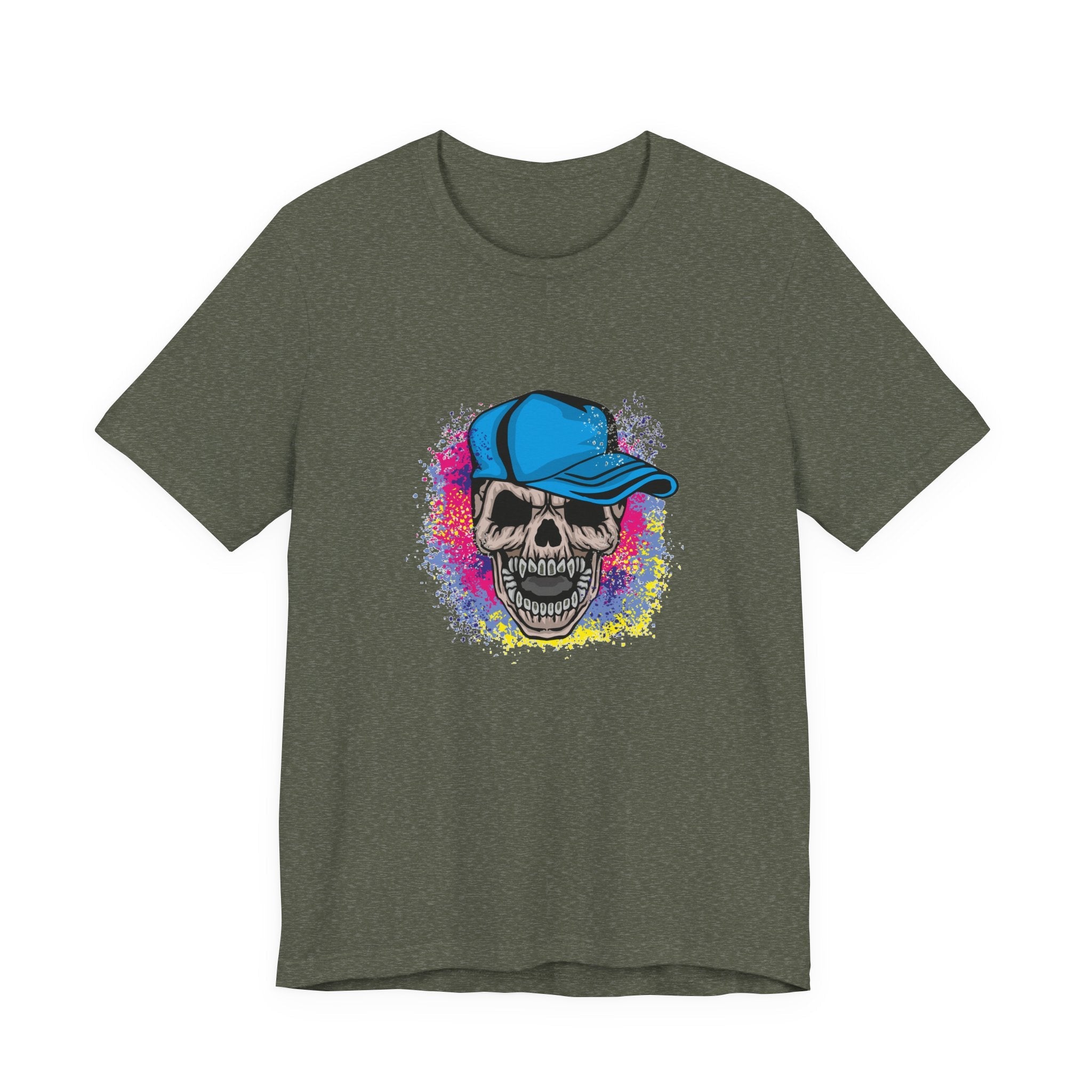 POP Culture Classics Grunge Skull Unisex Jersey Short Sleeve T-Shirt - POPvault