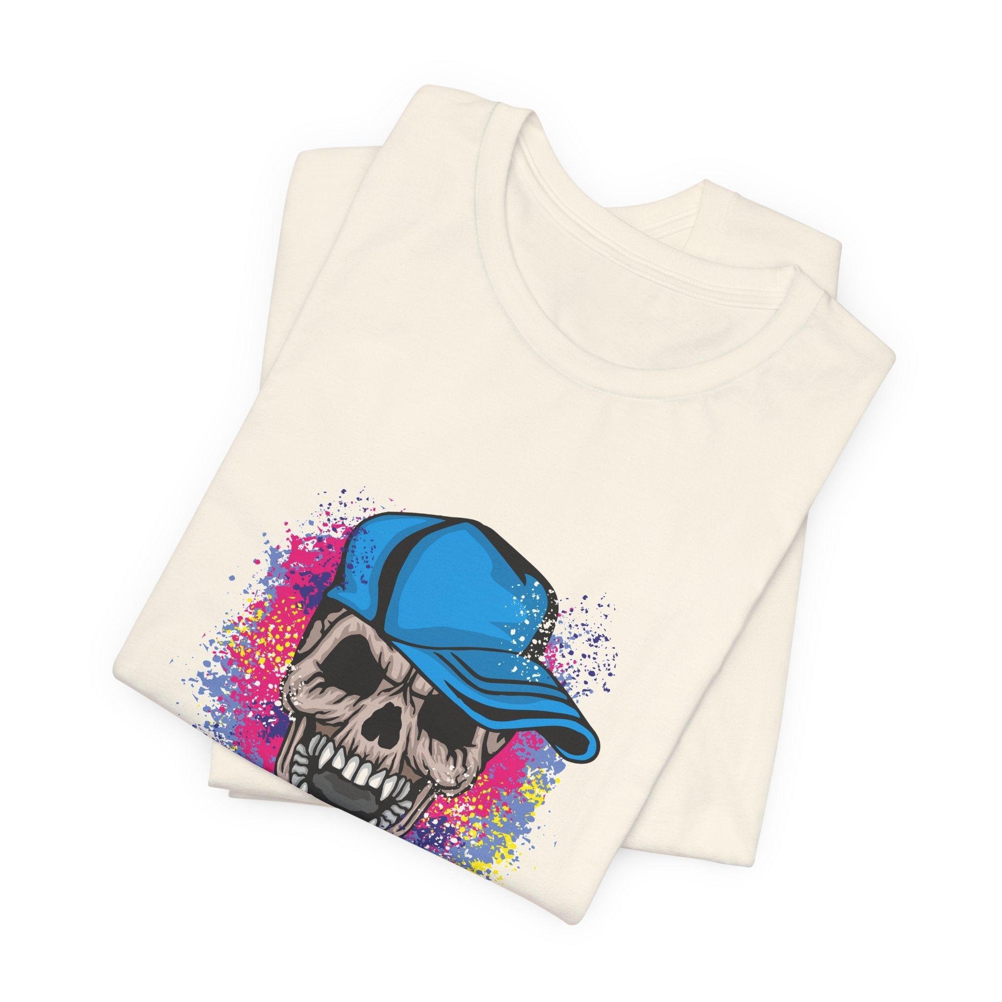 POP Culture Classics Grunge Skull Unisex Jersey Short Sleeve T-Shirt - POPvault