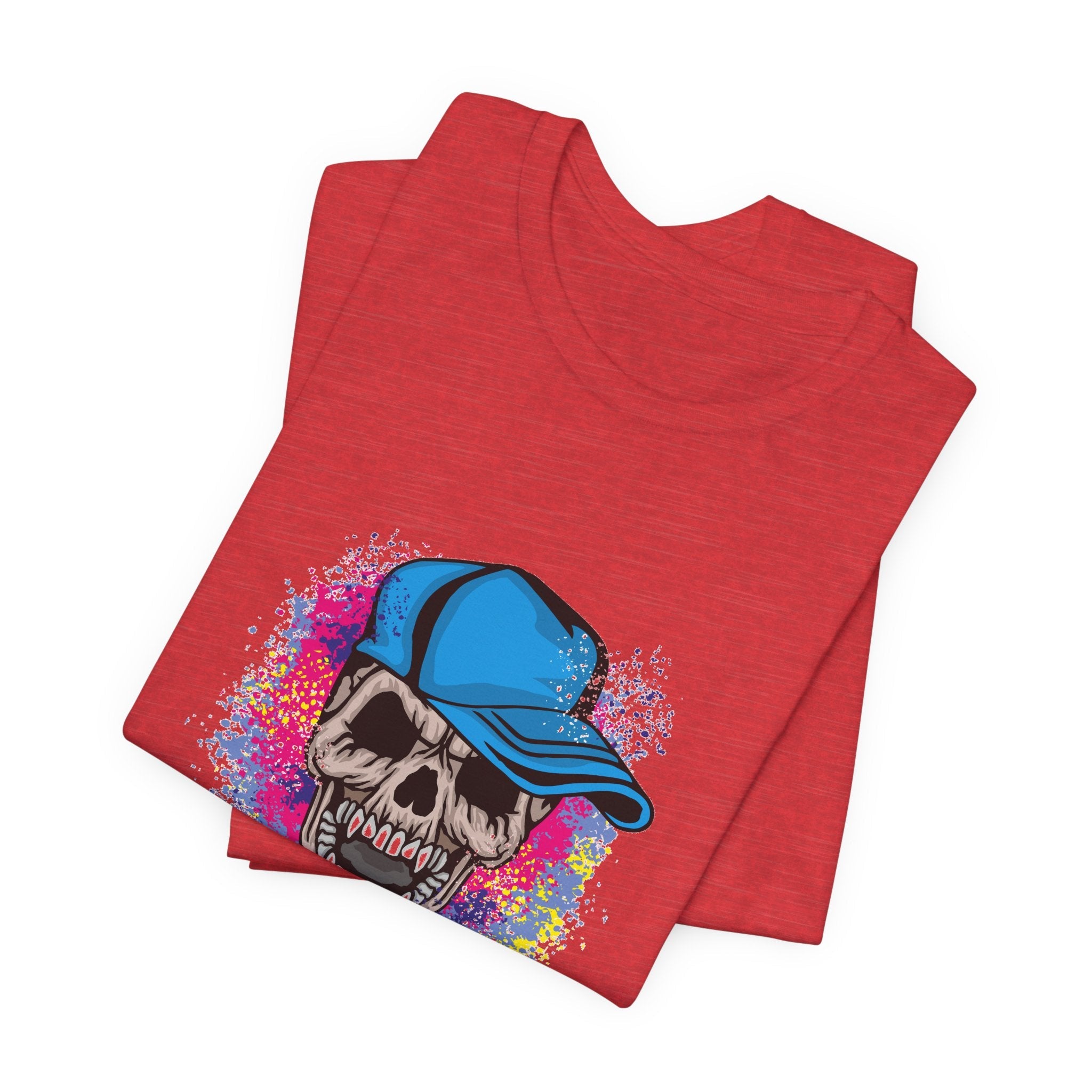 POP Culture Classics Grunge Skull Unisex Jersey Short Sleeve T-Shirt - POPvault