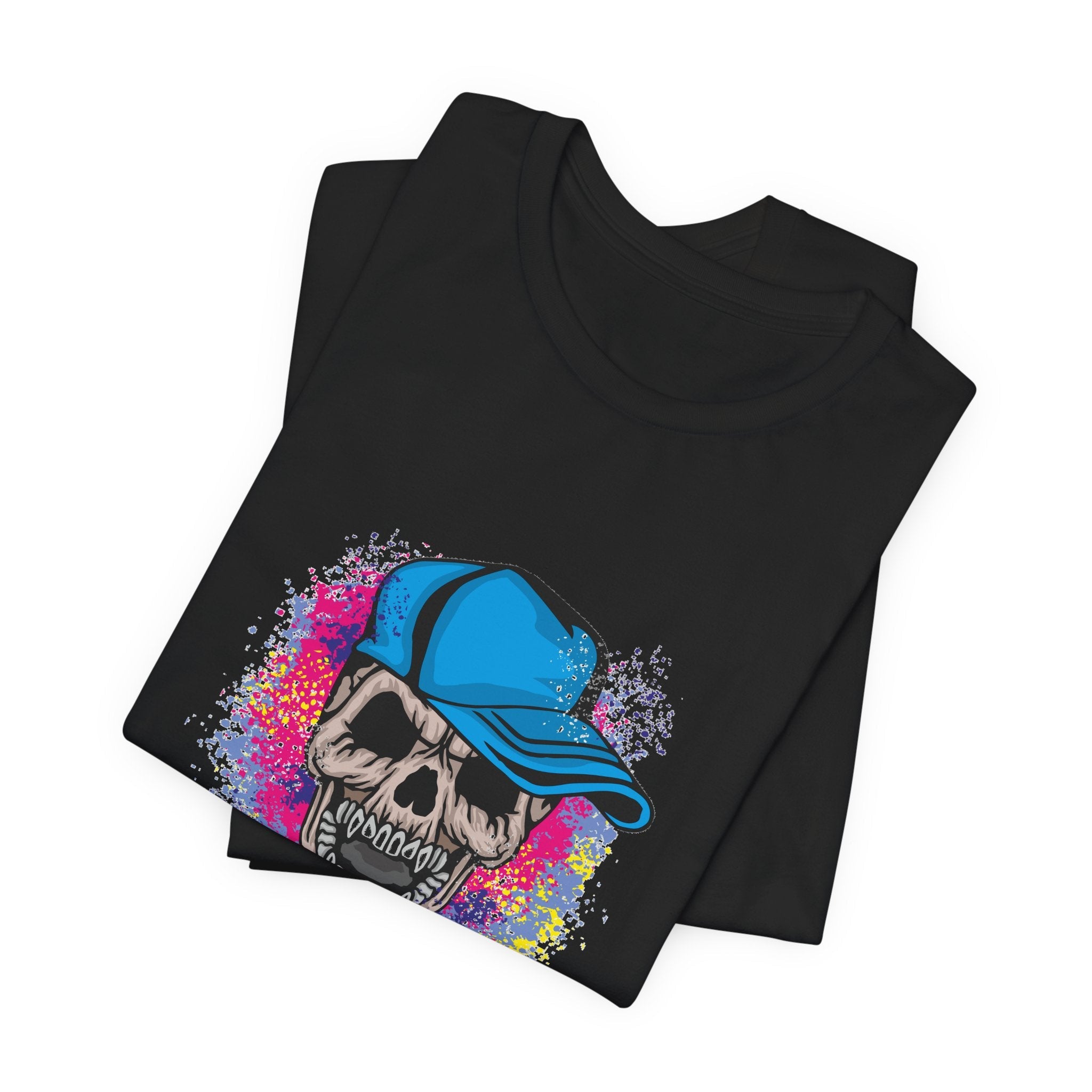 POP Culture Classics Grunge Skull Unisex Jersey Short Sleeve T-Shirt - POPvault