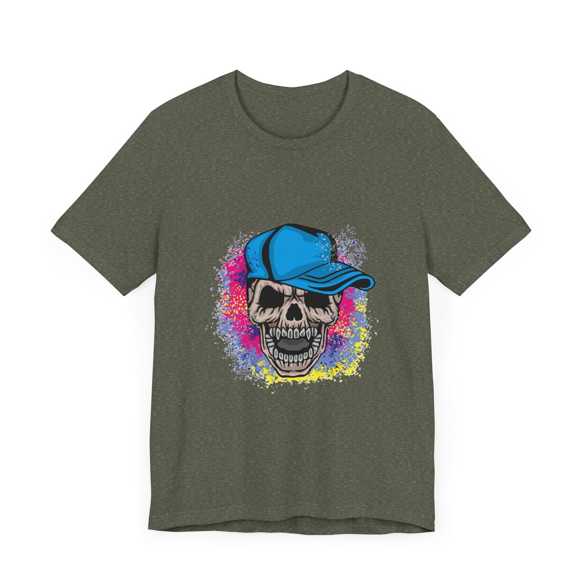 POP Culture Classics Grunge Skull Unisex Jersey Short Sleeve T-Shirt - POPvault
