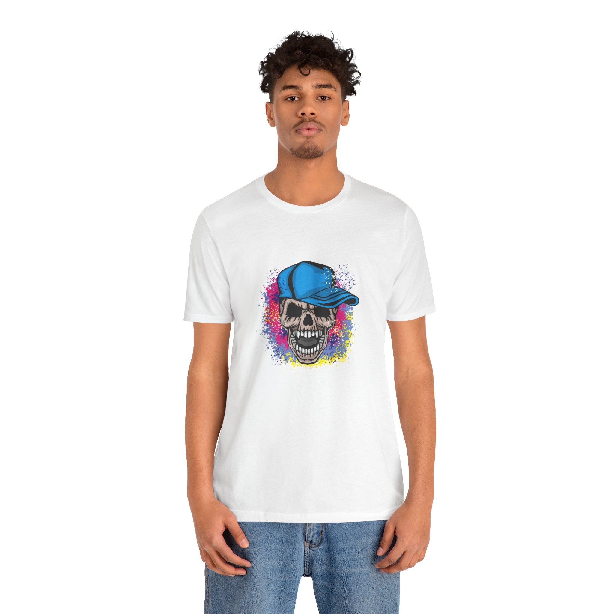 POP Culture Classics Grunge Skull Unisex Jersey Short Sleeve T-Shirt - POPvault