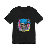 POP Culture Classics Grunge Skull Unisex Jersey Short Sleeve T-Shirt - POPvault