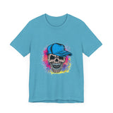 POP Culture Classics Grunge Skull Unisex Jersey Short Sleeve T-Shirt - POPvault