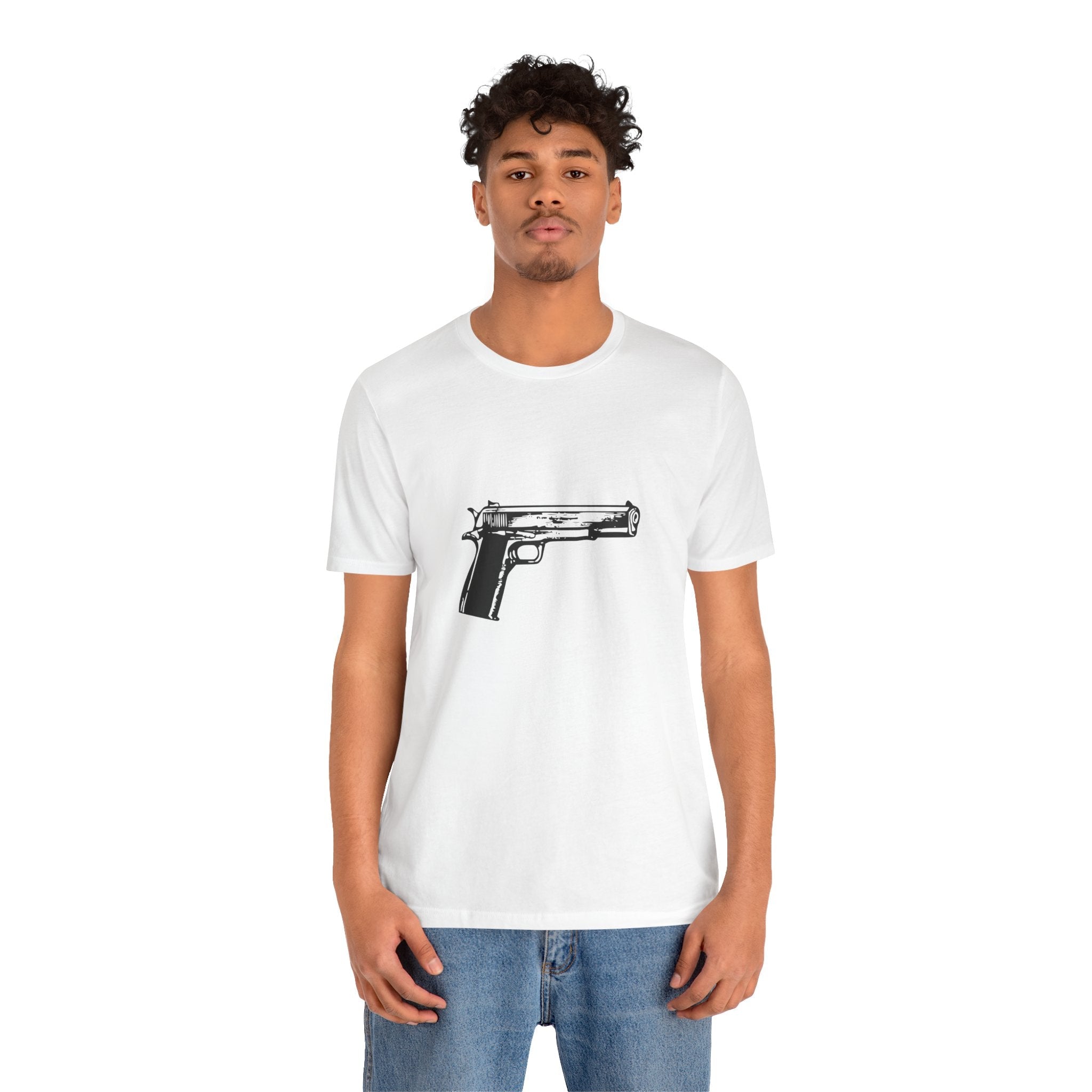 POP Culture Classics Handgun Unisex Jersey Short Sleeve T-Shirt - POPvault