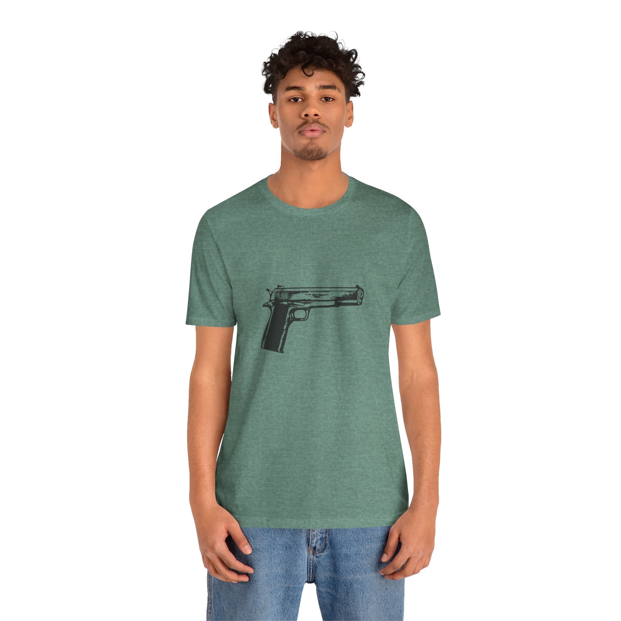 POP Culture Classics Handgun Unisex Jersey Short Sleeve T-Shirt - POPvault