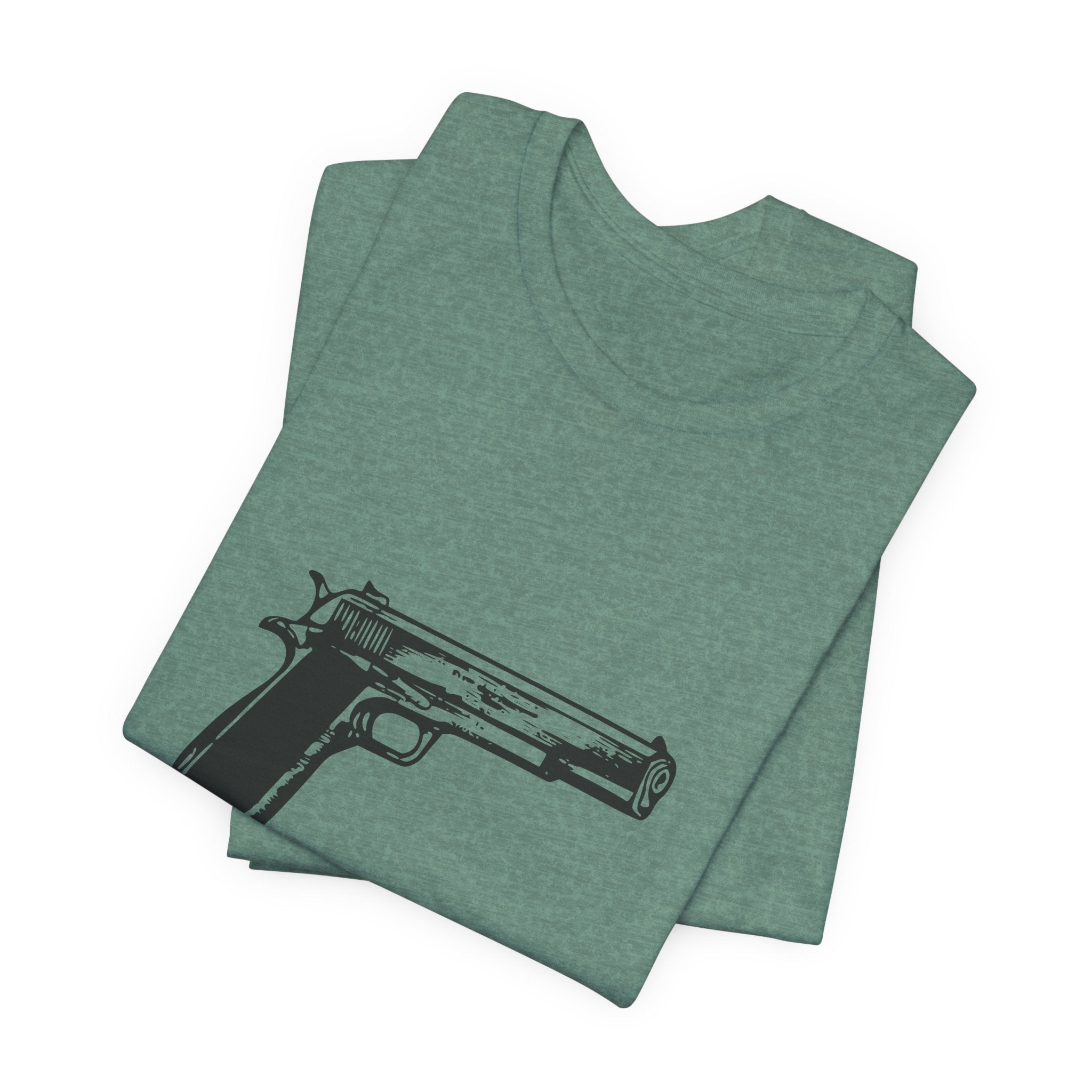 POP Culture Classics Handgun Unisex Jersey Short Sleeve T-Shirt - POPvault