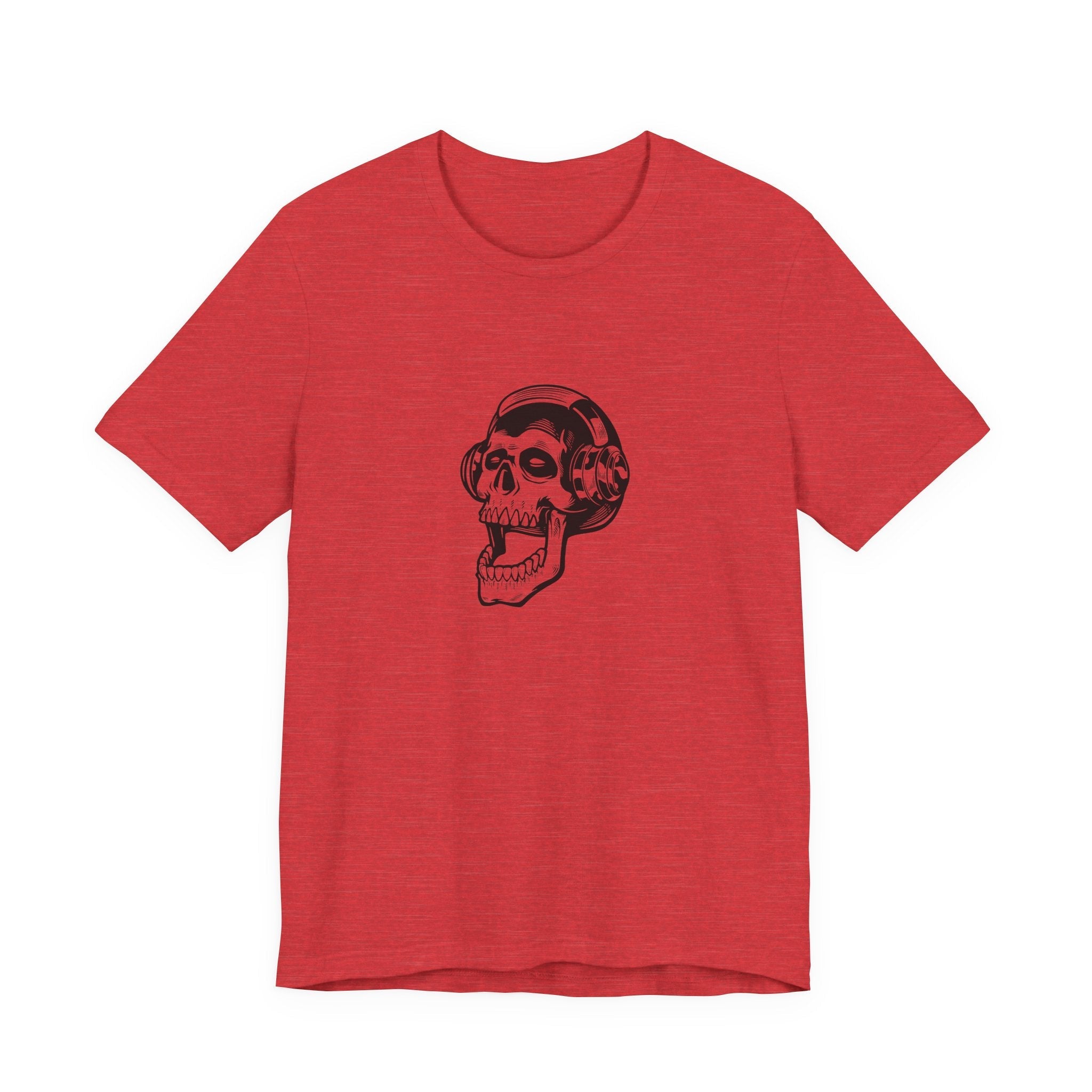 POP Culture Classics Headphones Skull Unisex Jersey Short Sleeve T-Shirt - POPvault