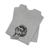 POP Culture Classics Headphones Skull Unisex Jersey Short Sleeve T-Shirt - POPvault