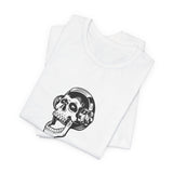 POP Culture Classics Headphones Skull Unisex Jersey Short Sleeve T-Shirt - POPvault