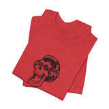 POP Culture Classics Headphones Skull Unisex Jersey Short Sleeve T-Shirt - POPvault