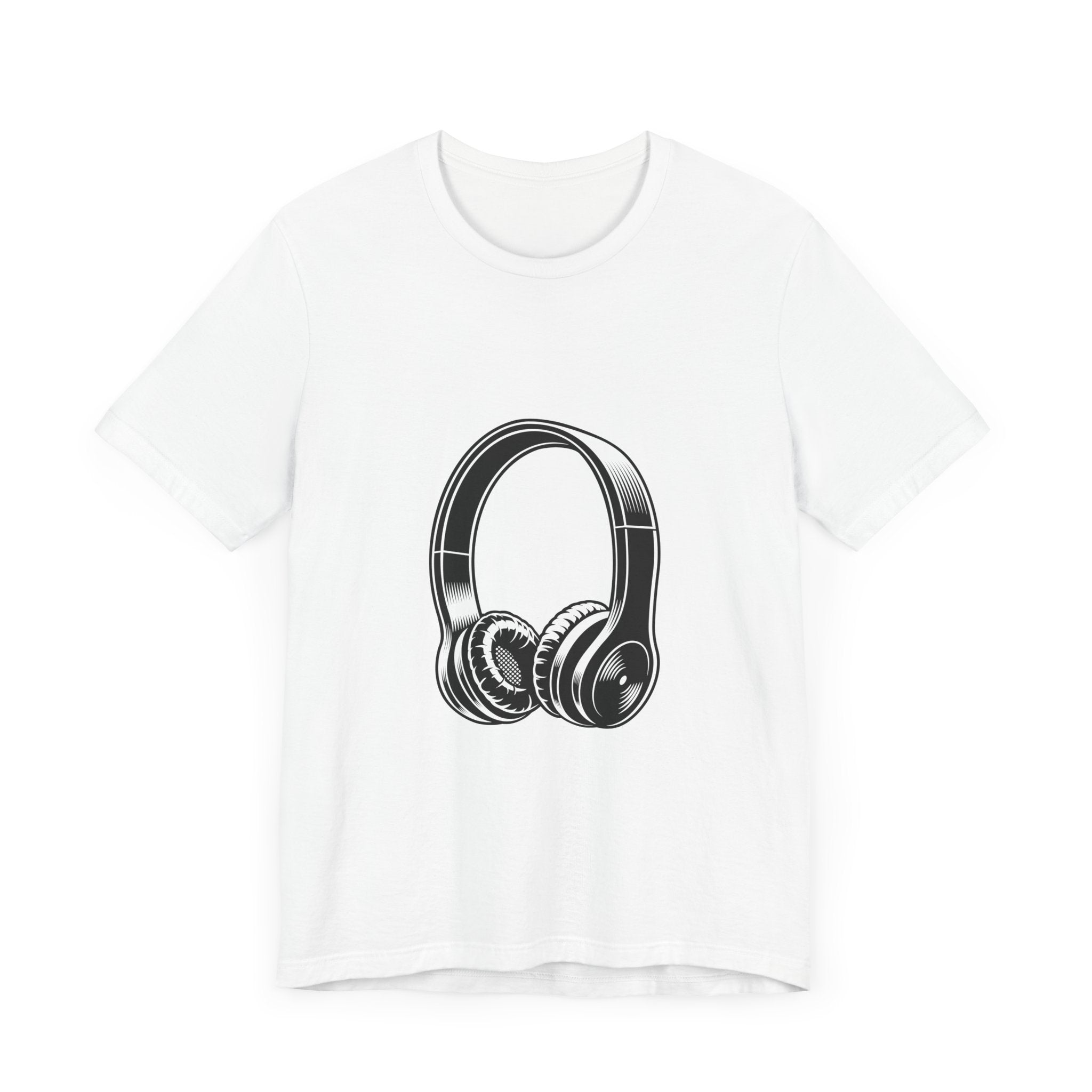 POP Culture Classics Headphones Unisex Jersey Short Sleeve T-Shirt - POPvault