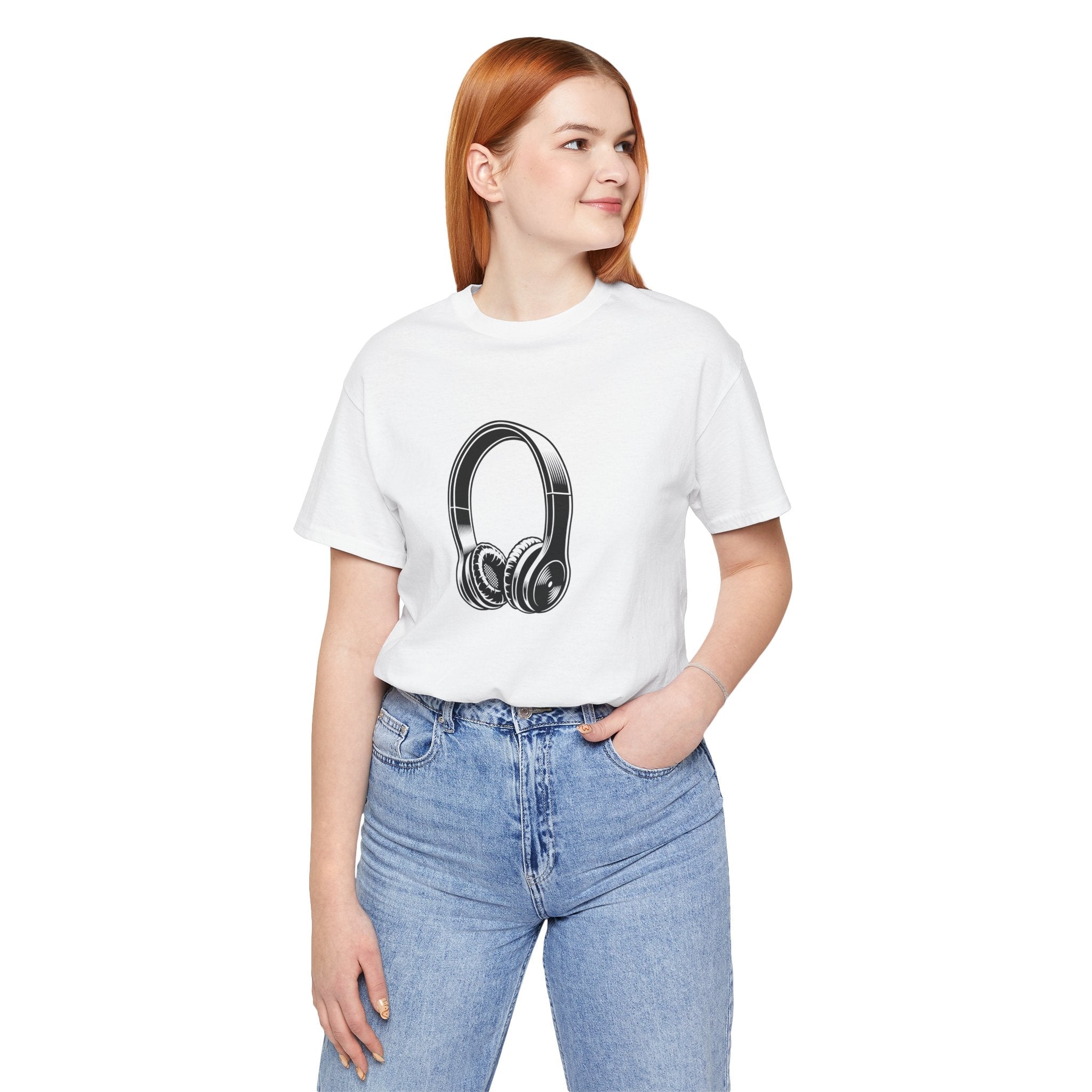 POP Culture Classics Headphones Unisex Jersey Short Sleeve T-Shirt - POPvault