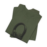 POP Culture Classics Headphones Unisex Jersey Short Sleeve T-Shirt - POPvault