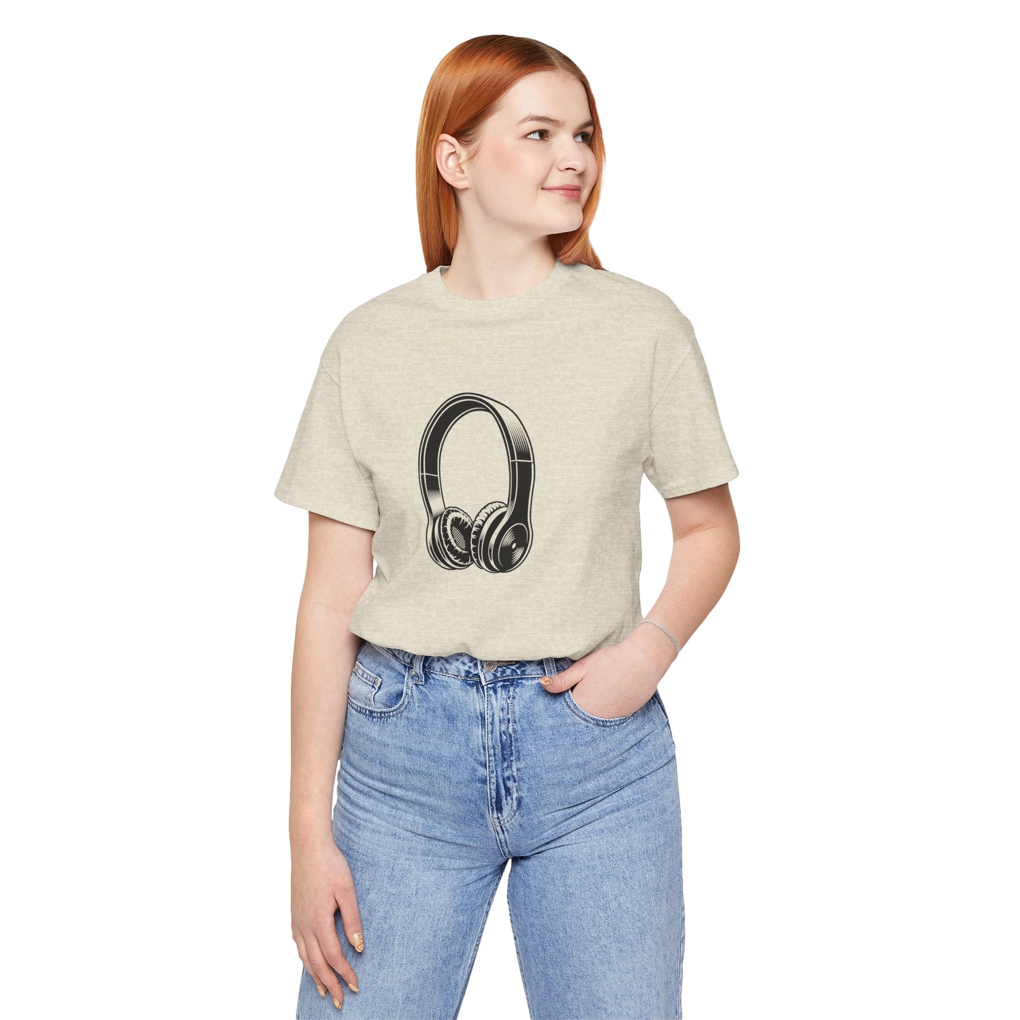 POP Culture Classics Headphones Unisex Jersey Short Sleeve T-Shirt - POPvault