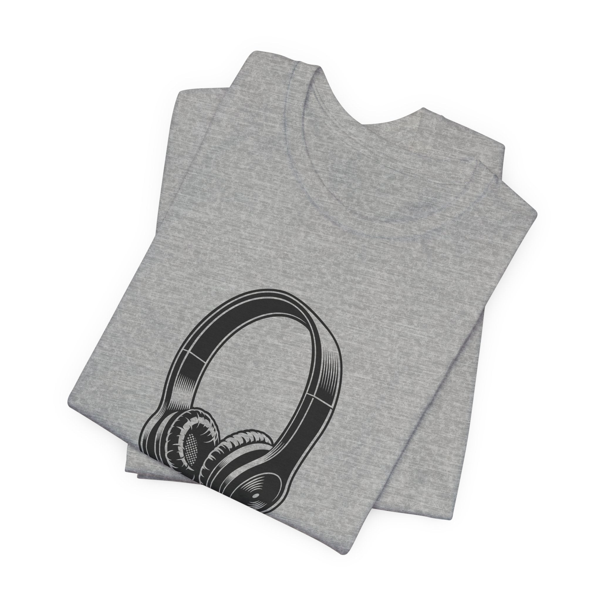 POP Culture Classics Headphones Unisex Jersey Short Sleeve T-Shirt - POPvault