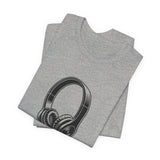 POP Culture Classics Headphones Unisex Jersey Short Sleeve T-Shirt - POPvault