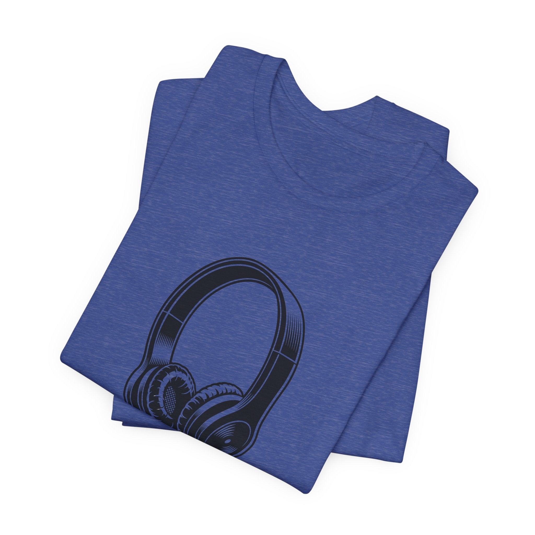 POP Culture Classics Headphones Unisex Jersey Short Sleeve T-Shirt - POPvault