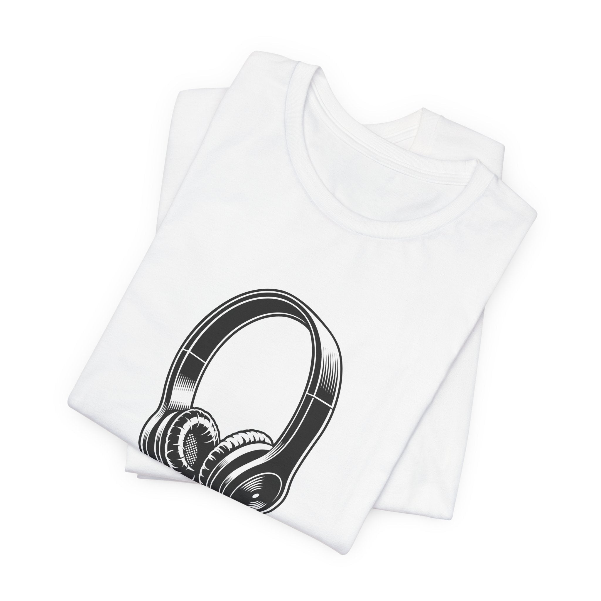 POP Culture Classics Headphones Unisex Jersey Short Sleeve T-Shirt - POPvault