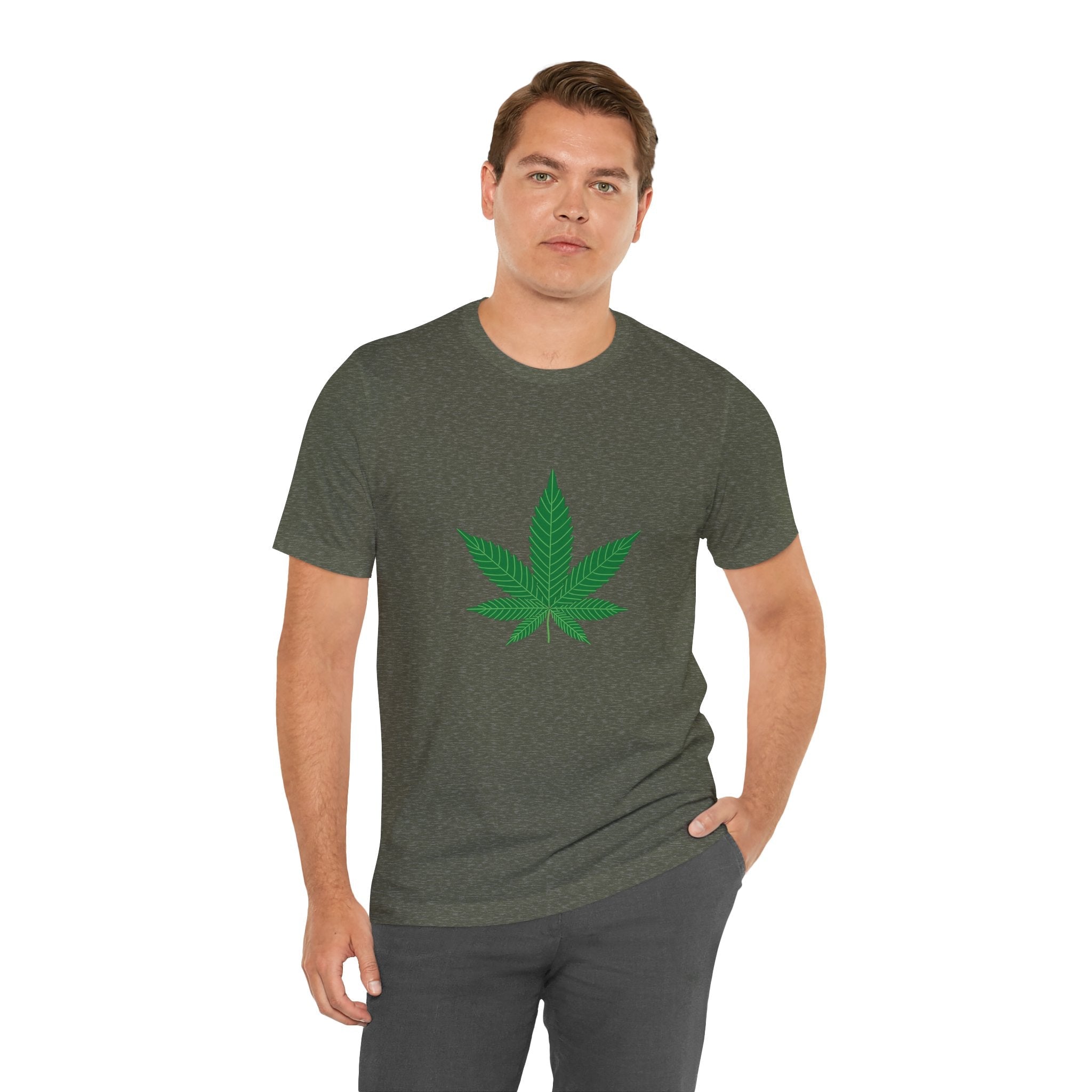 POP Culture Classics Herb Leaf Unisex Jersey Short Sleeve T-Shirt - POPvault