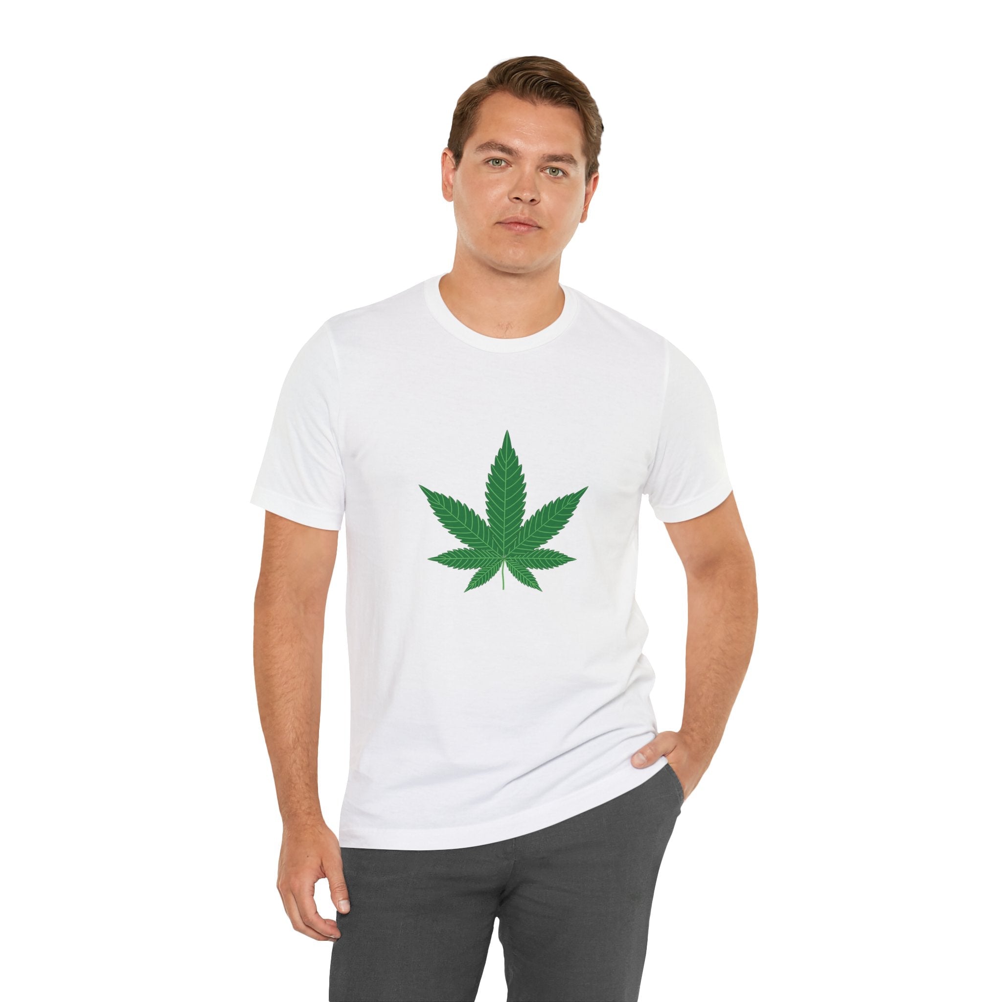 POP Culture Classics Herb Leaf Unisex Jersey Short Sleeve T-Shirt - POPvault