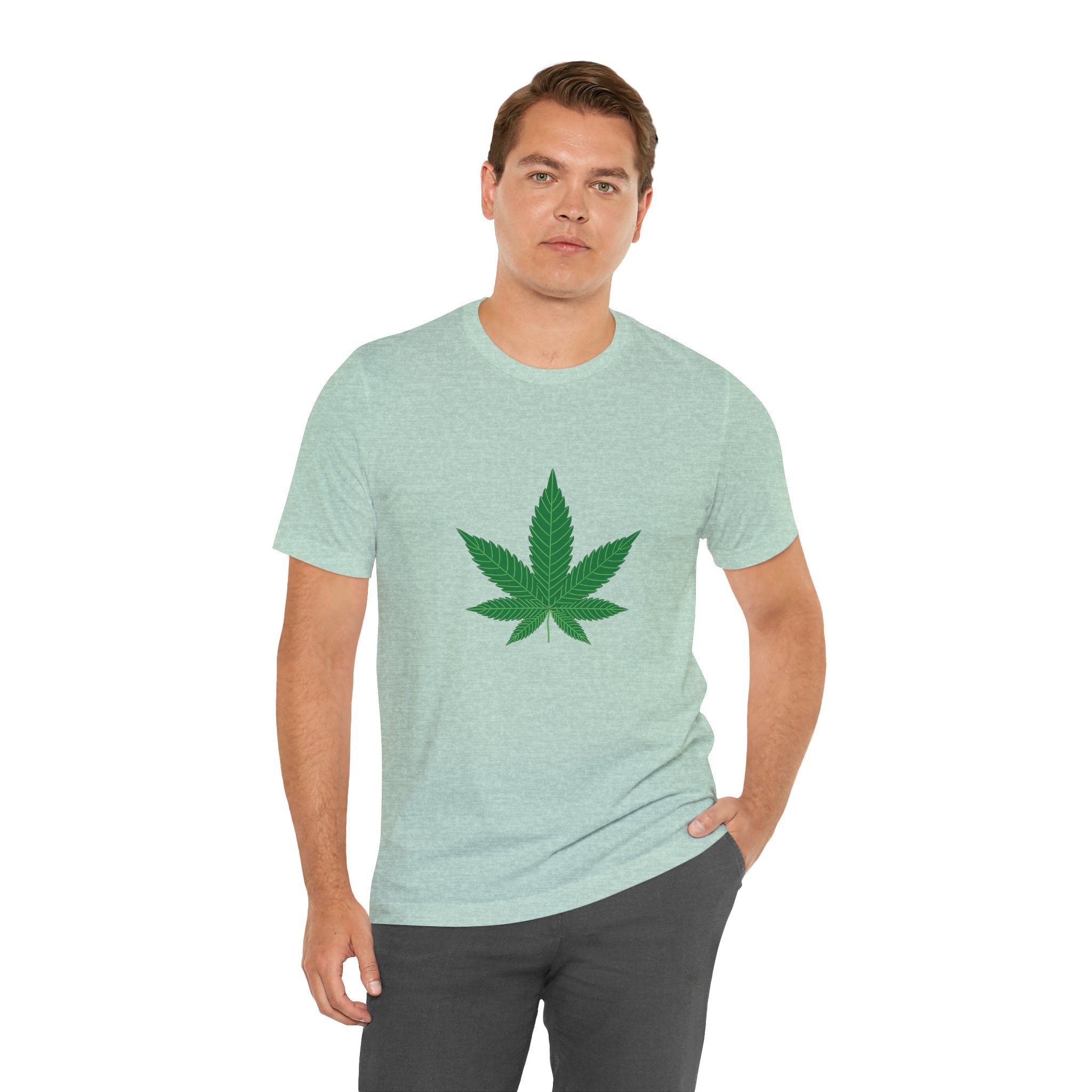 POP Culture Classics Herb Leaf Unisex Jersey Short Sleeve T-Shirt - POPvault