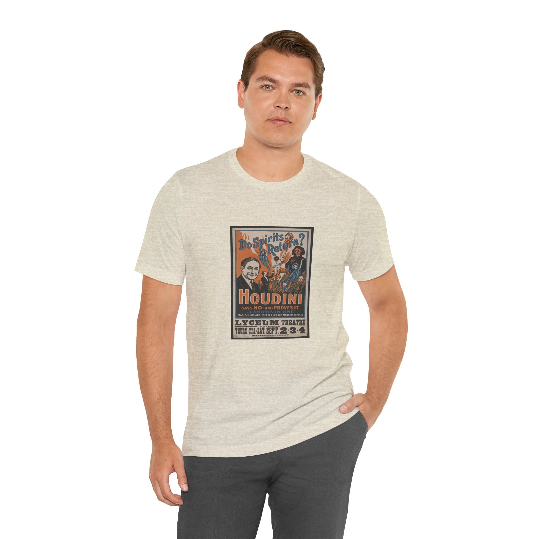 POP Culture Classics Houdini Do Spirits Return Unisex Jersey Short Sleeve T-Shirt - POPvault