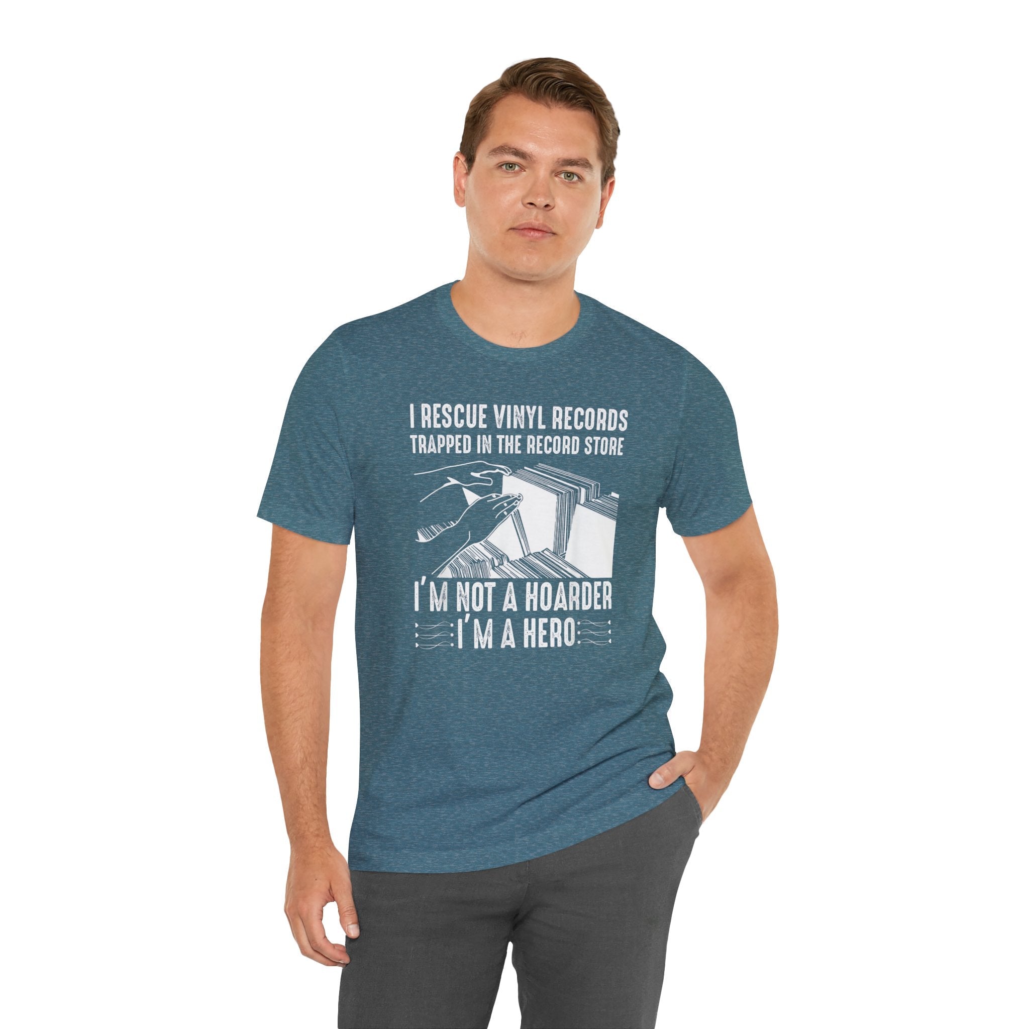 POP Culture Classics I Rescue Vinyl Unisex Jersey Short Sleeve T-Shirt - POPvault