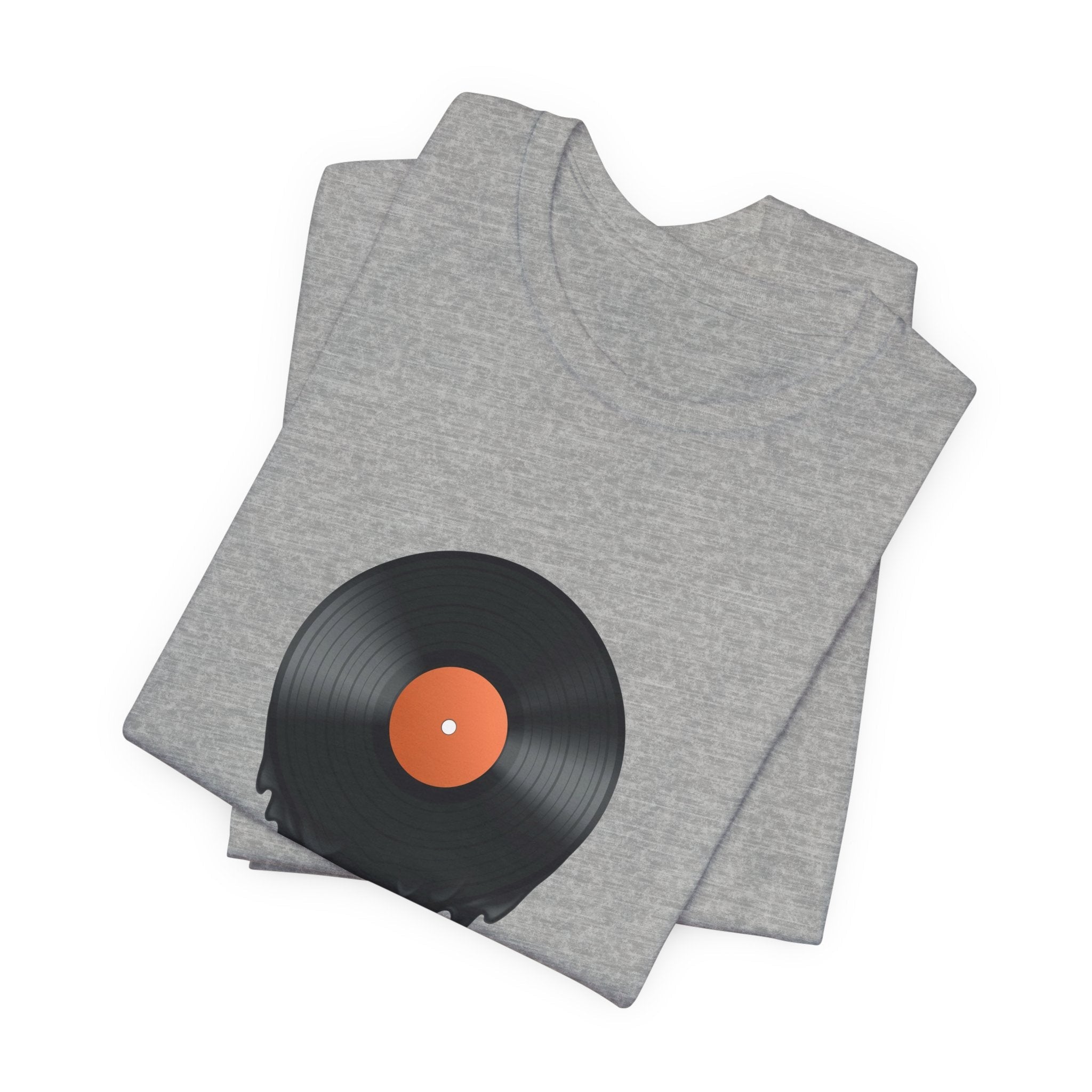POP Culture Classics Melting Record Unisex Jersey Short Sleeve T-Shirt - POPvault