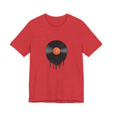 POP Culture Classics Melting Record Unisex Jersey Short Sleeve T-Shirt - POPvault