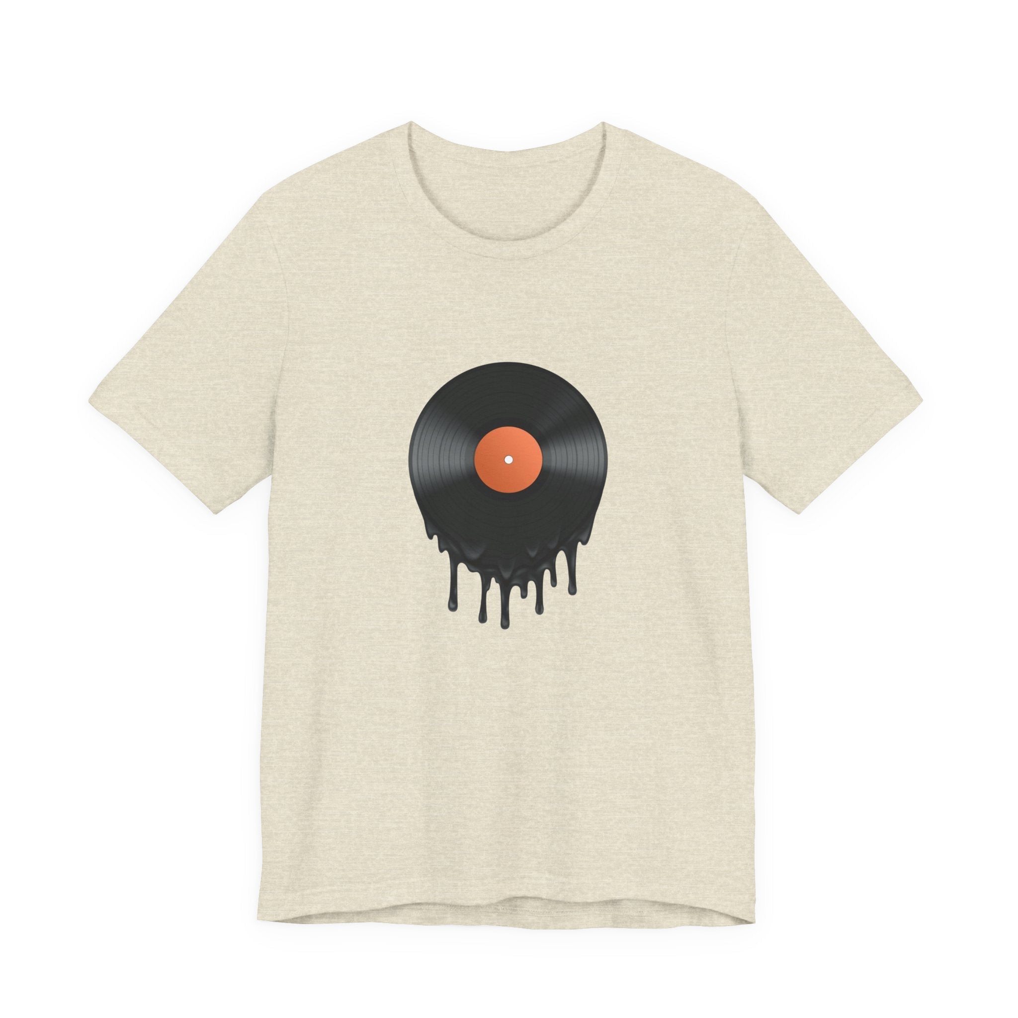 POP Culture Classics Melting Record Unisex Jersey Short Sleeve T-Shirt - POPvault
