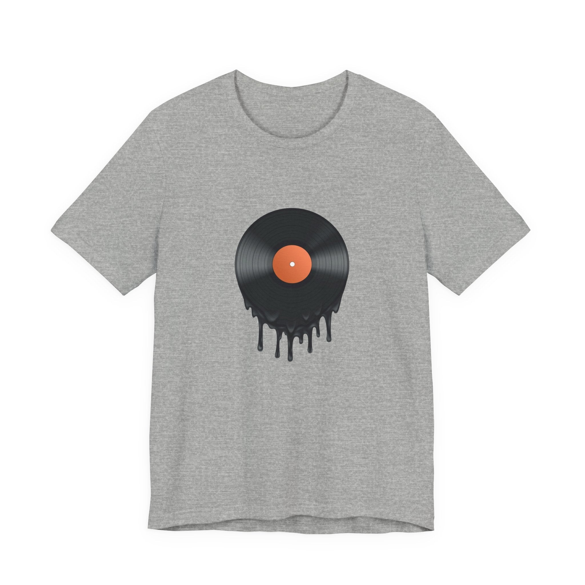 POP Culture Classics Melting Record Unisex Jersey Short Sleeve T-Shirt - POPvault