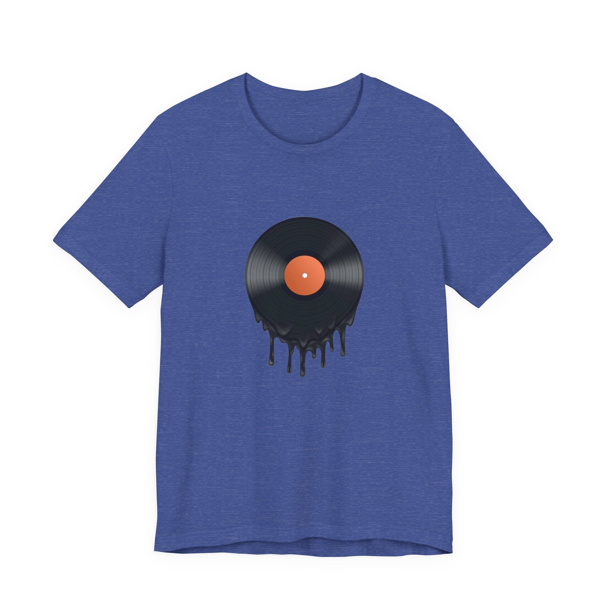 POP Culture Classics Melting Record Unisex Jersey Short Sleeve T-Shirt - POPvault