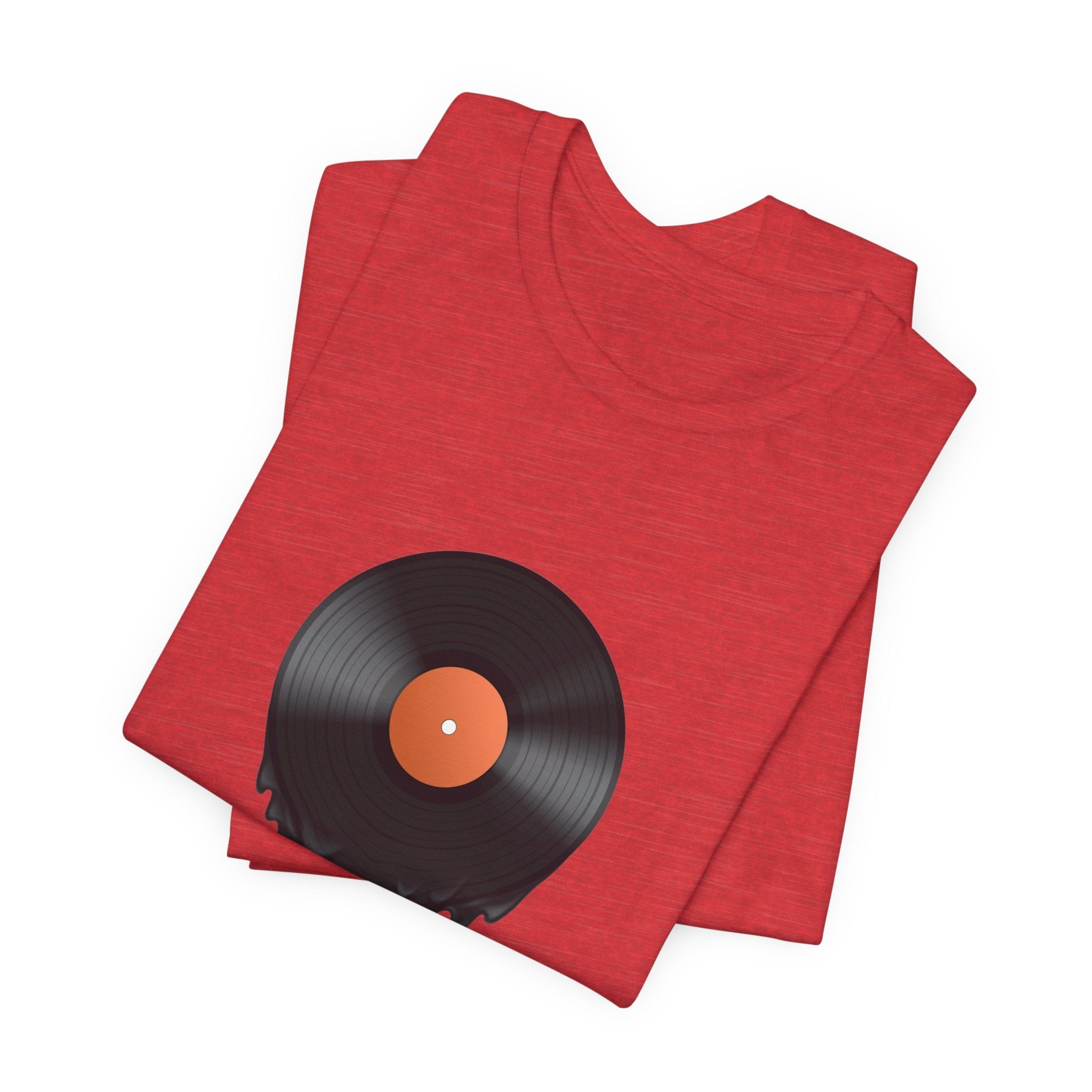 POP Culture Classics Melting Record Unisex Jersey Short Sleeve T-Shirt - POPvault