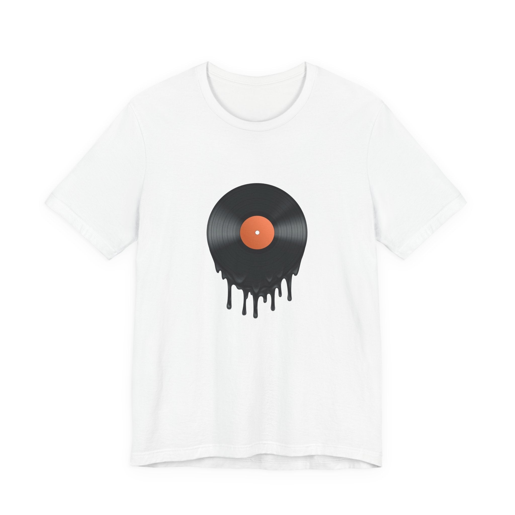 POP Culture Classics Melting Record Unisex Jersey Short Sleeve T-Shirt - POPvault